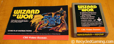 Wizard Of Wor Cartridge With Manual